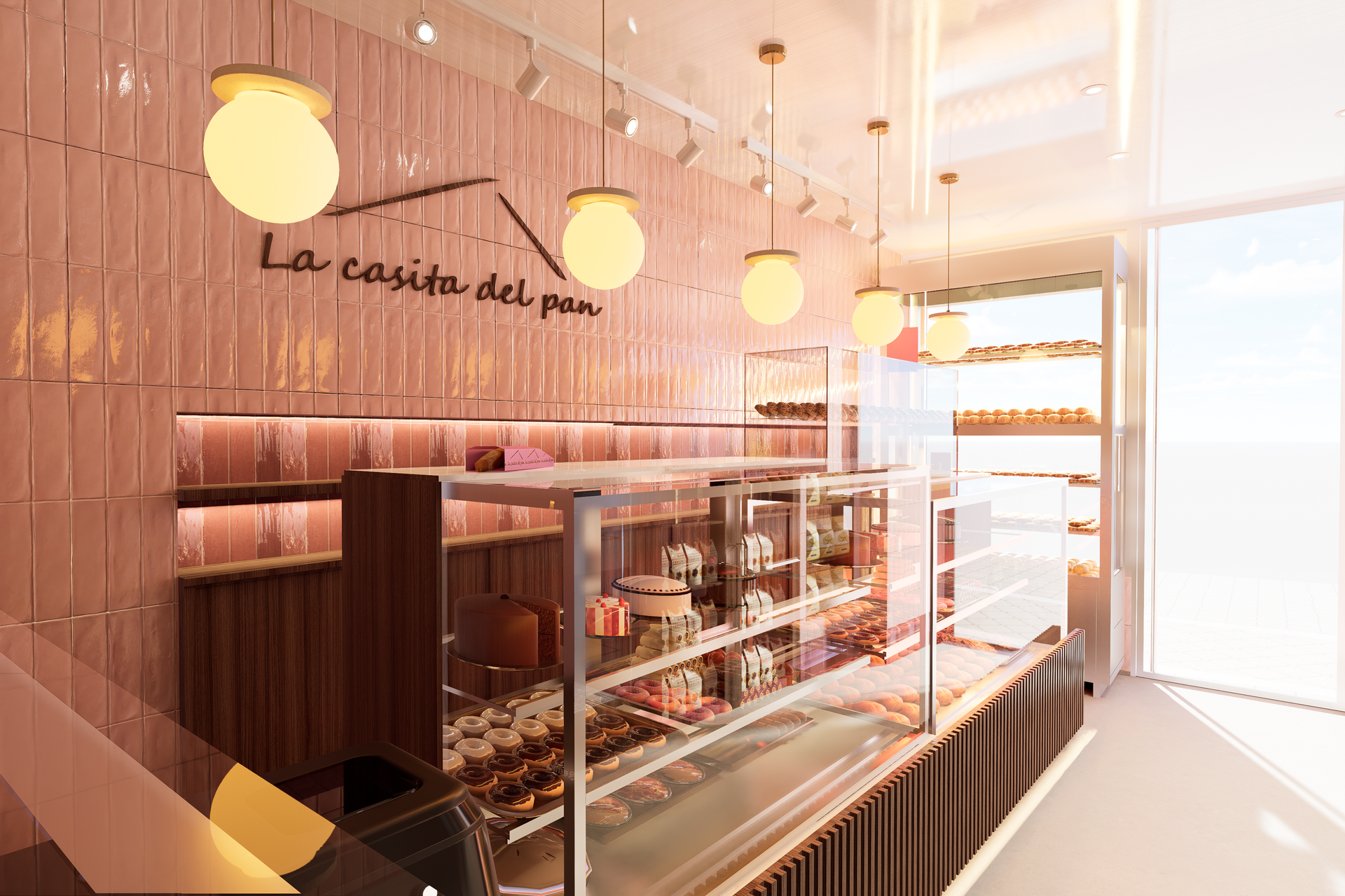 Diseño de estanterías y mobiliario comercial de panadería
