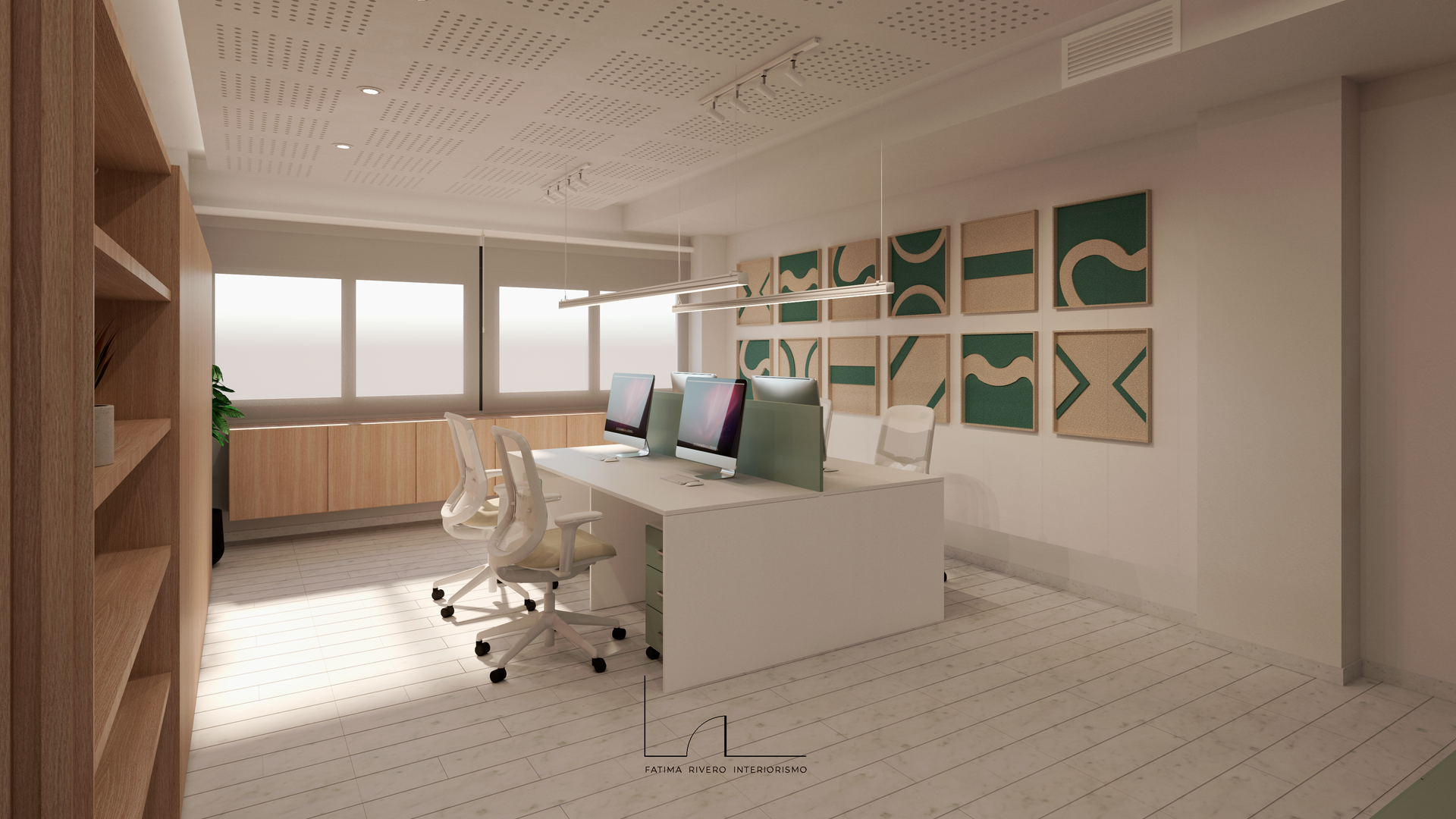Render conceptual de áreas comunes